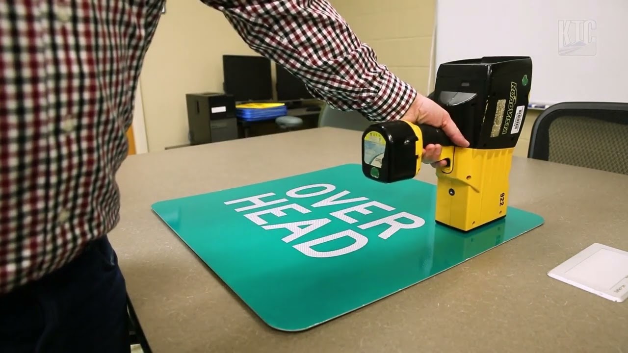 Kentucky LTAP Road Safety Video - How to Measure Sign Retroreflectivity: Using a Retroreflectometer