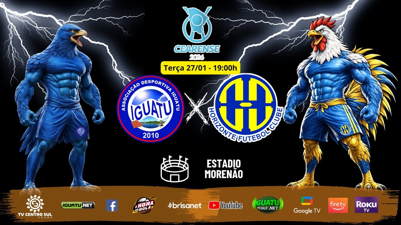 🔥 DECISÃO NO MORENÃO! Iguatu 🆚 Horizonte | 2ª Fase do Cearense 2026 | AO VIVO 🔥