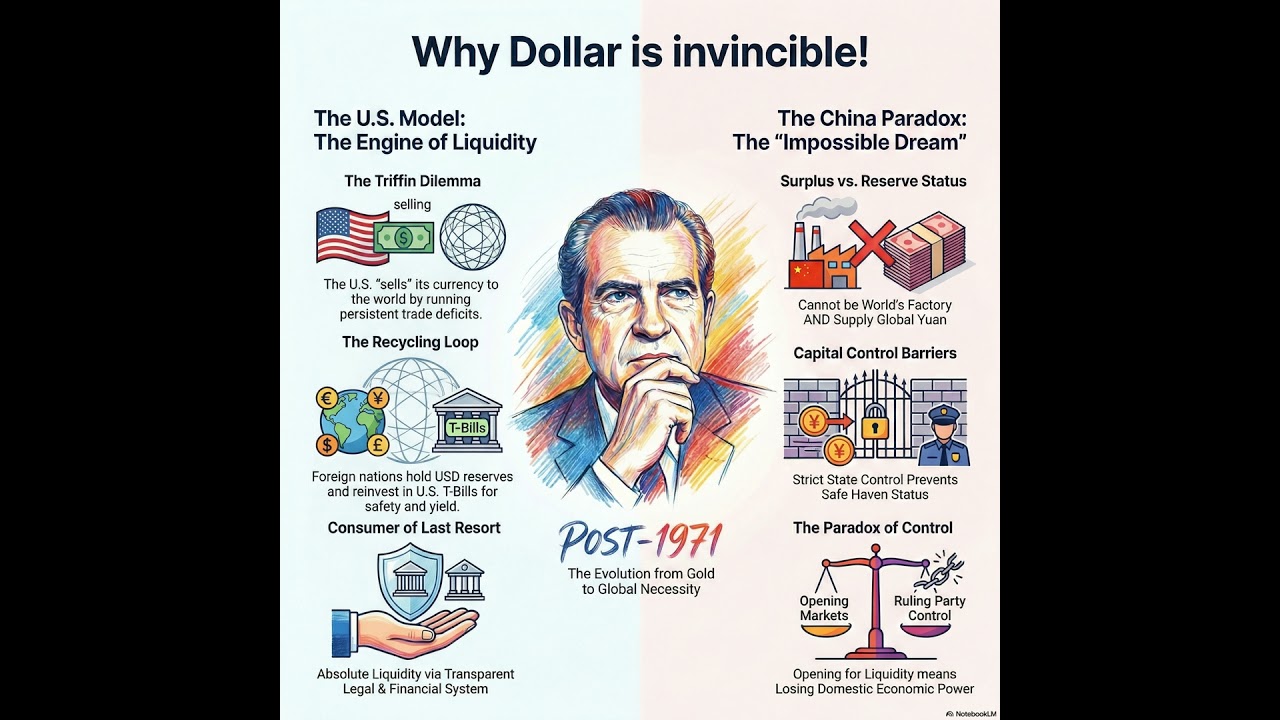 Why #Dollar is INVINCIBLE ! - despite #Tariffs or #Gold unpeg ..