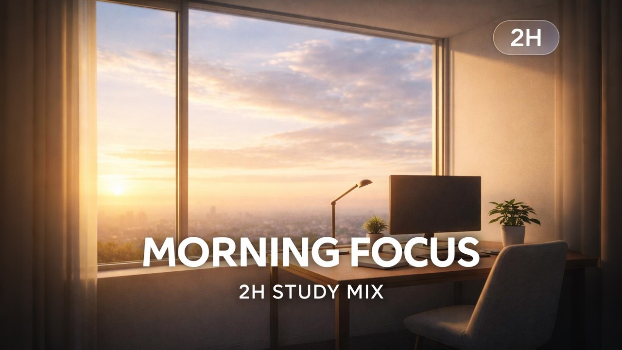 Morning Focus Music for Studying & Productivity (2 Hour Calm Ambient Mix)