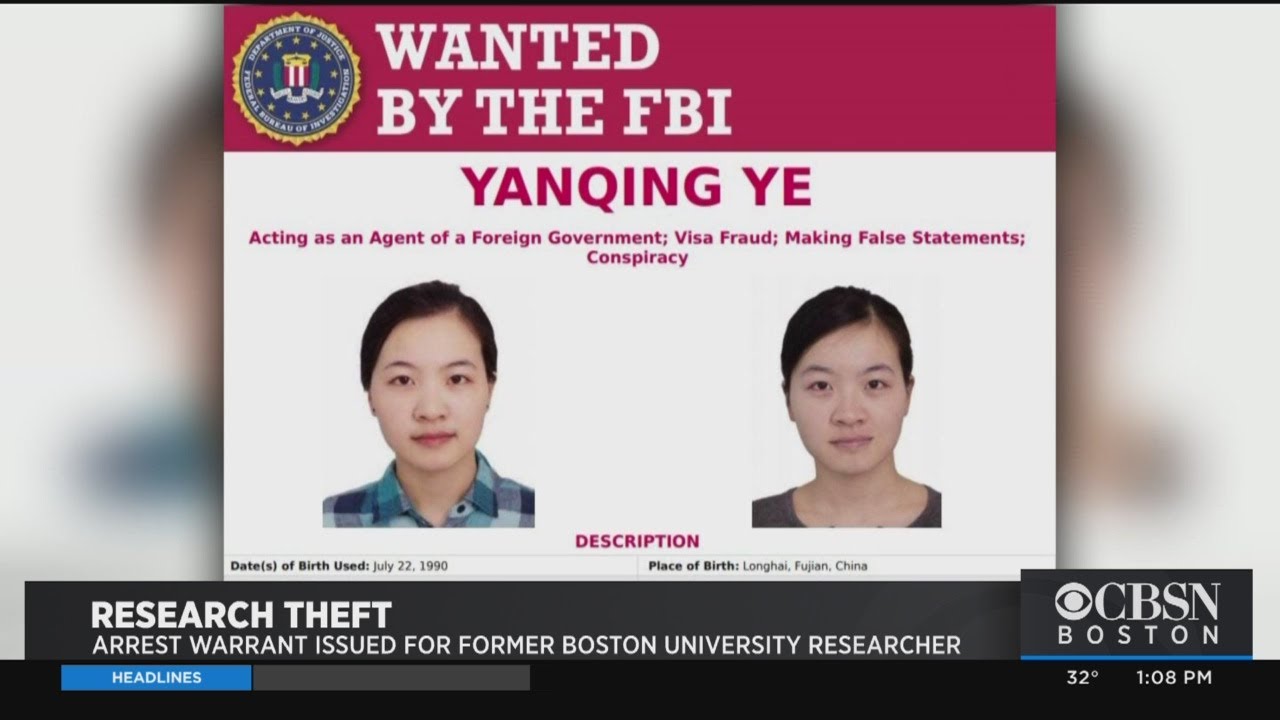 FBI Issues Wanted Poster For Woman Who Allegedly Worked As Agent For Chinese Government