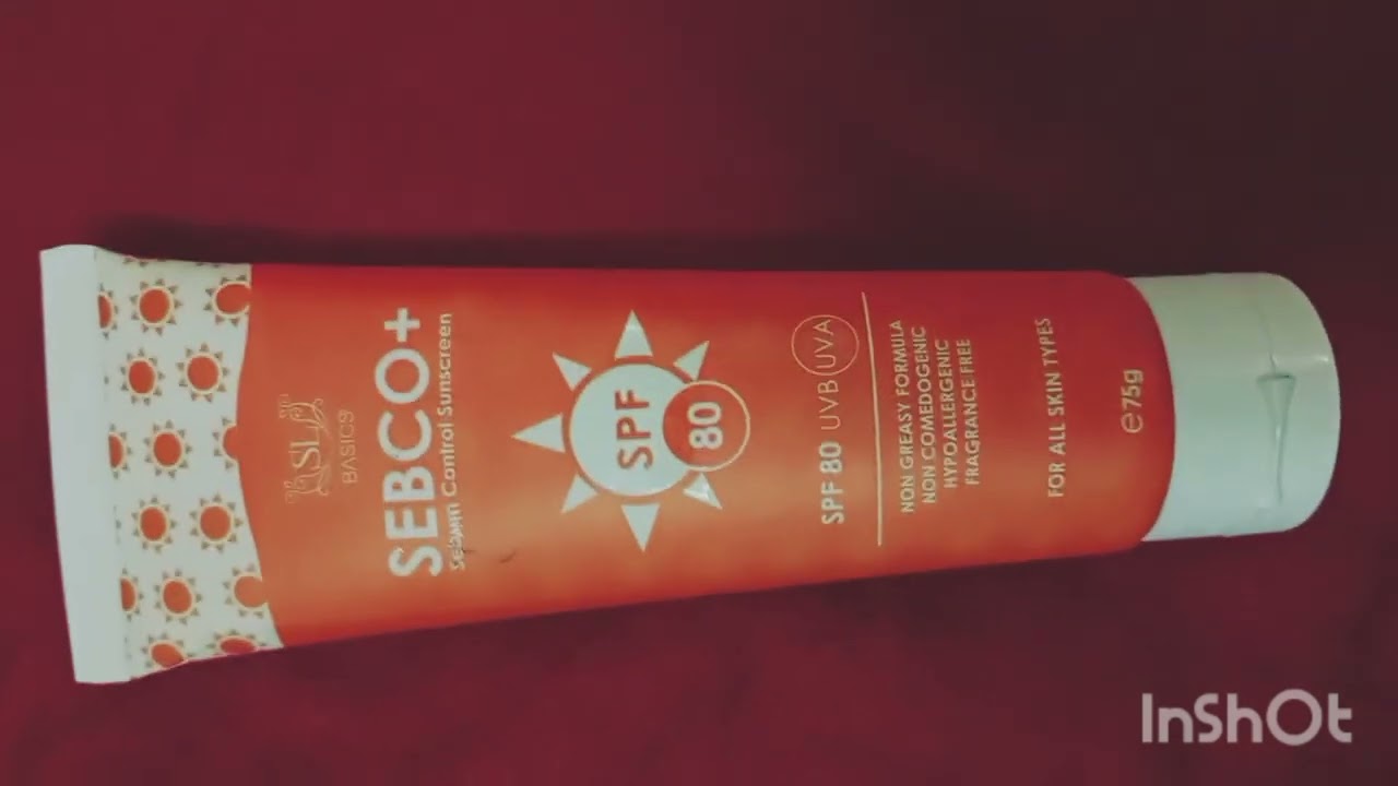 SL basics sunblock review.  SEBCO± #shaistalodhisunblock #slbasicsproducts #slbasics #slbasics