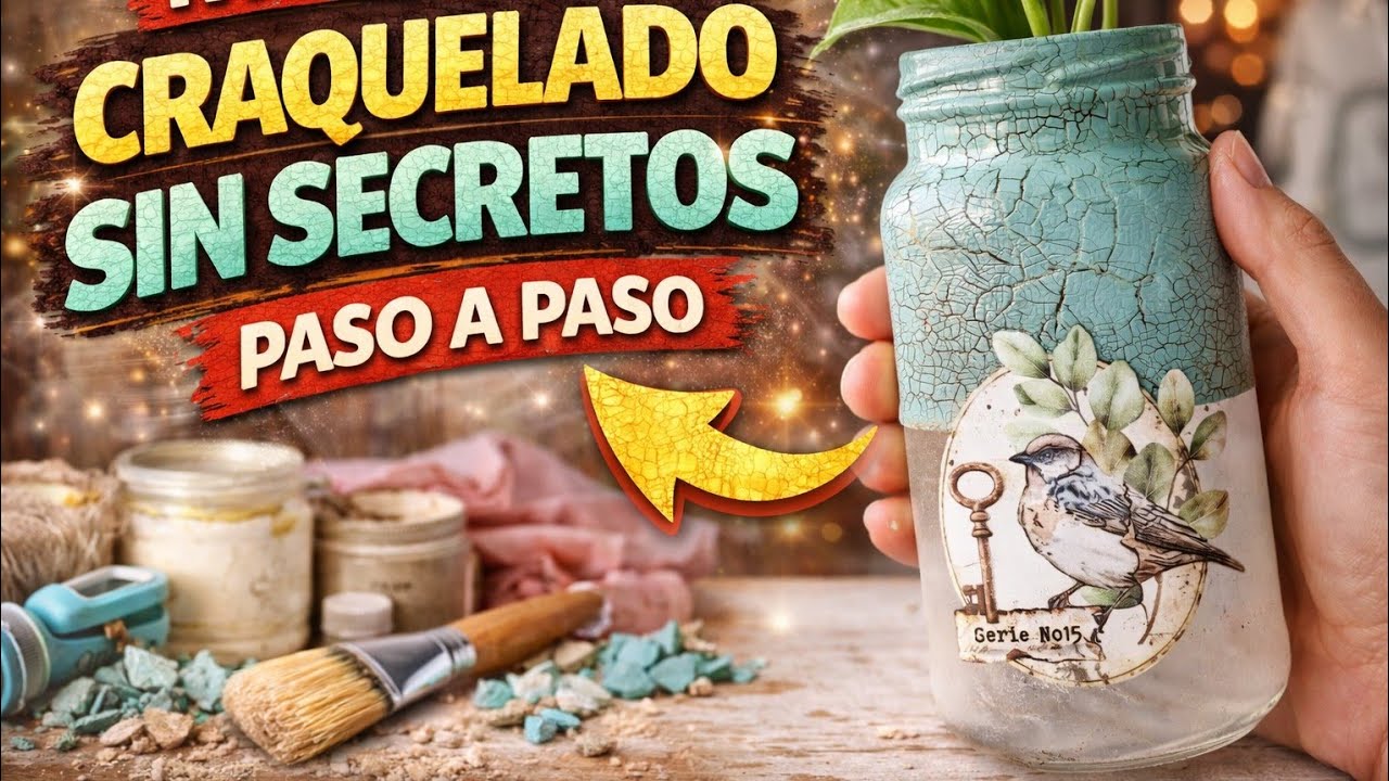 El truco del craquelado que todos esconden|| fácil y rápido #diy #homedecor 