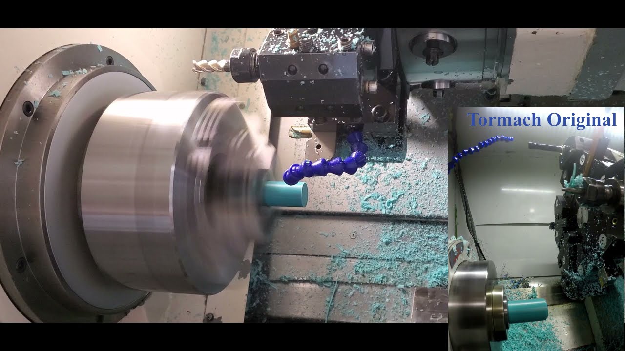 Okuma VS Tormach slant lathes. Doing Turcite rollers on Okuma this time