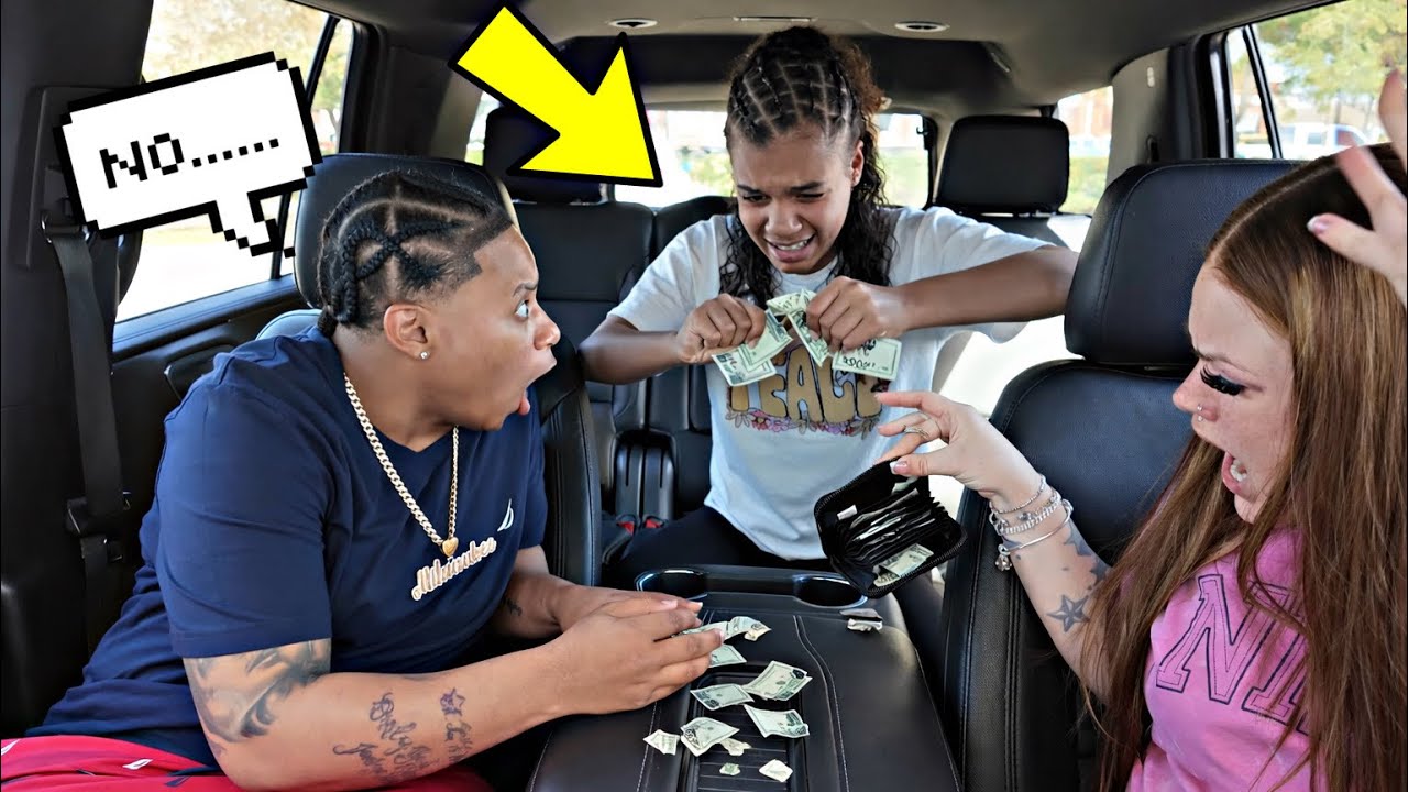 FINDING A WALLET THEN RIPPING UP THE MONEY *HILARIOUS*