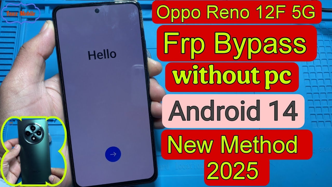 OPPO Reno 12F 5G Frp Bypass Android 14 Latest Security New Method | OPPO CPH2637 Frp Unlock 2025