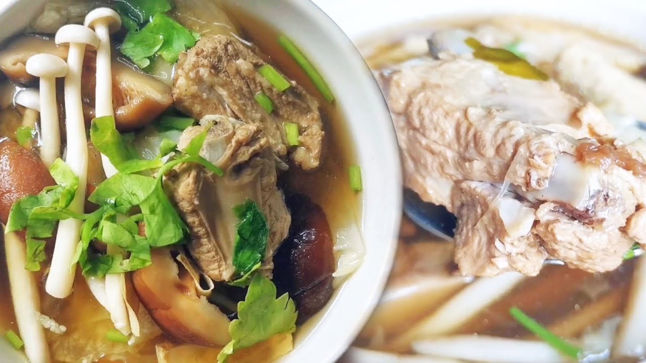ตุ๋นบักกุ๊ดเต๋ซี่โครงหมูนุ่ม (Bak Kut Teh) ซี่โครงหมูตุ๋นยาจีน