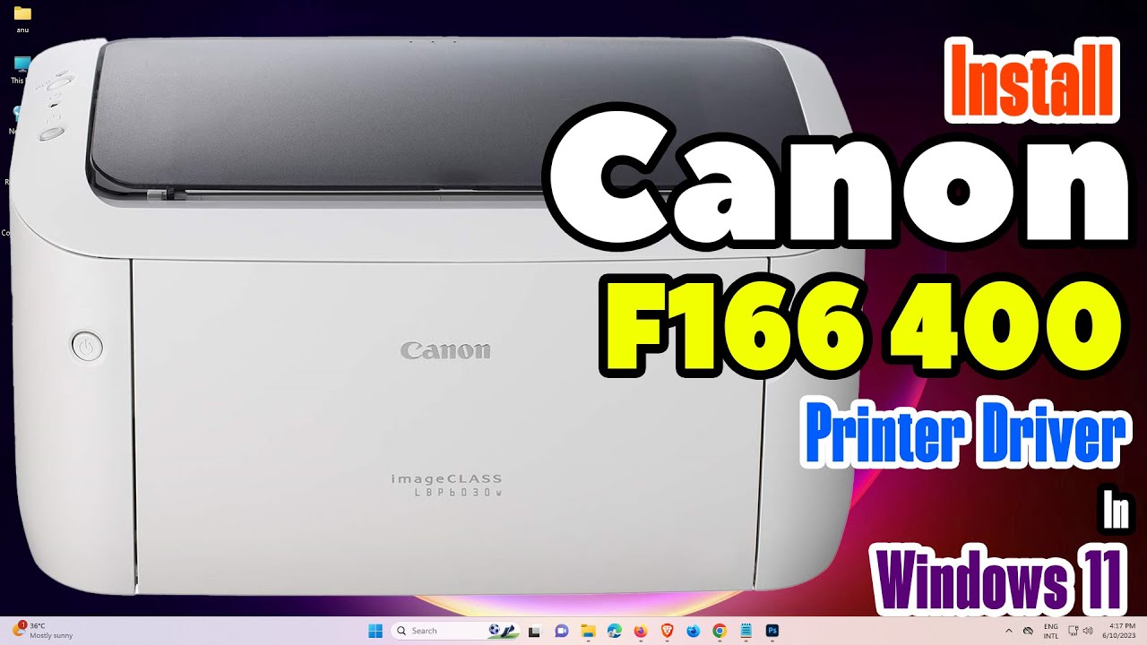 Как скачать и установить драйвер для принтера Canon F166 400 на компьютер или ноутбук с Windows 11