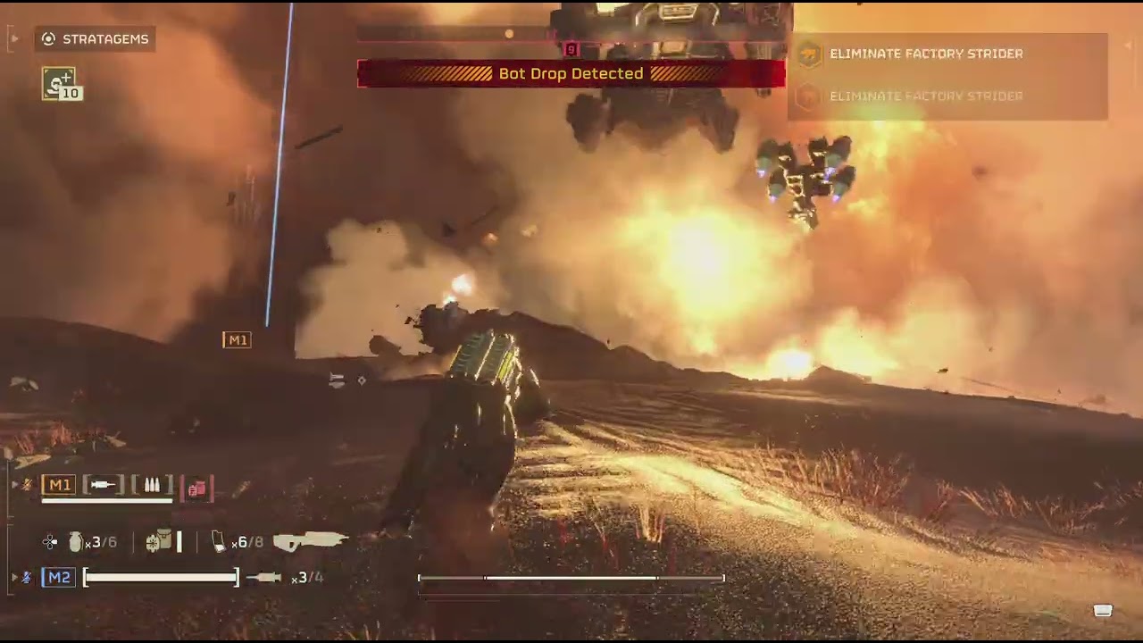 HELLDIVERS 2 - Take down some striders - StupidSmashFriends