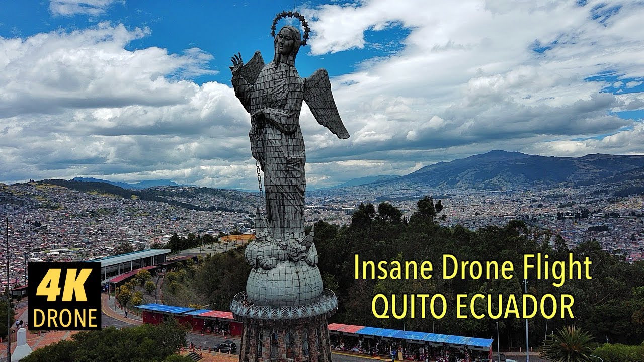 Insane Aerial tour to El Panecillo Quito Ecuador by Drone 4K 2025