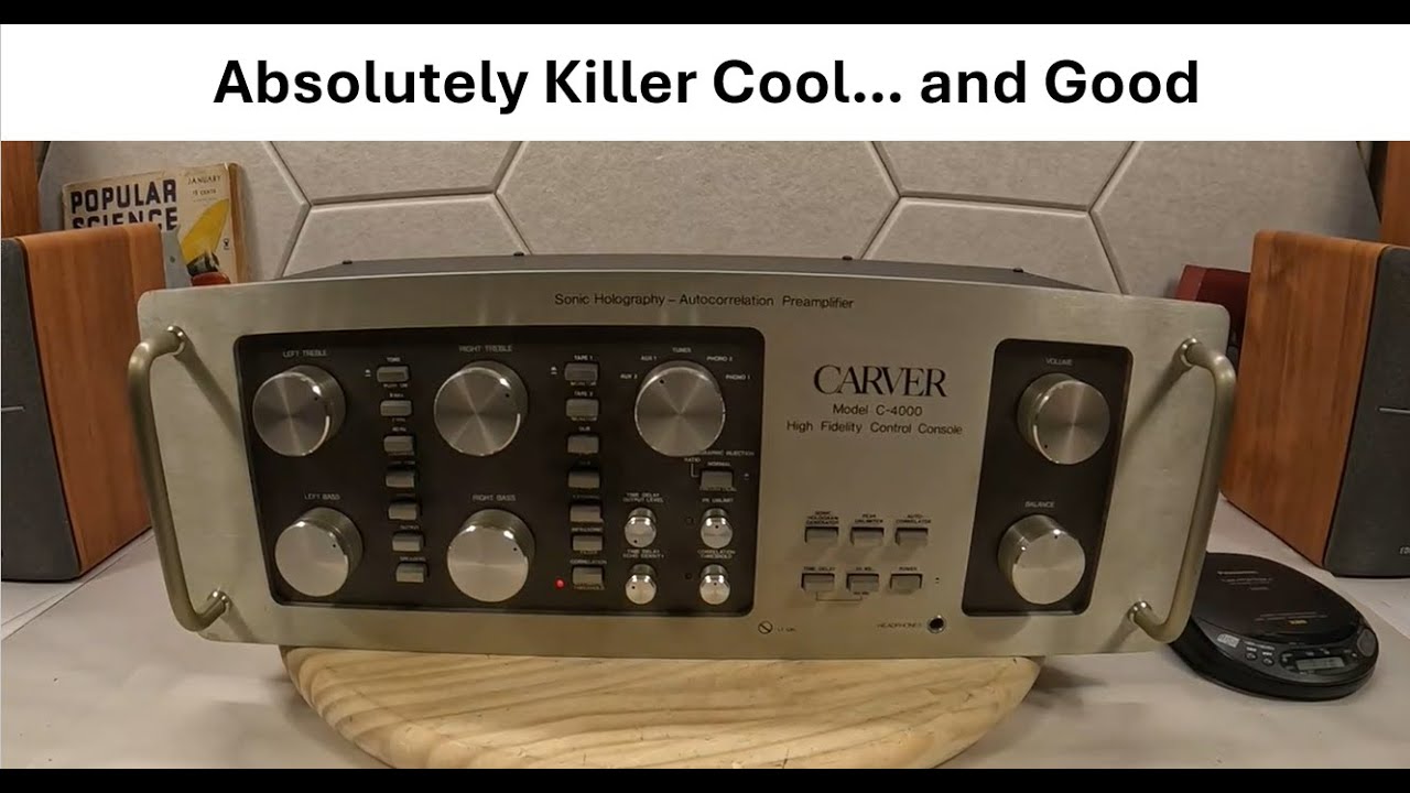 Carver C-4000 Sonic Holography Autocorrelation Preamplifier - Sounds so cool, looks good too