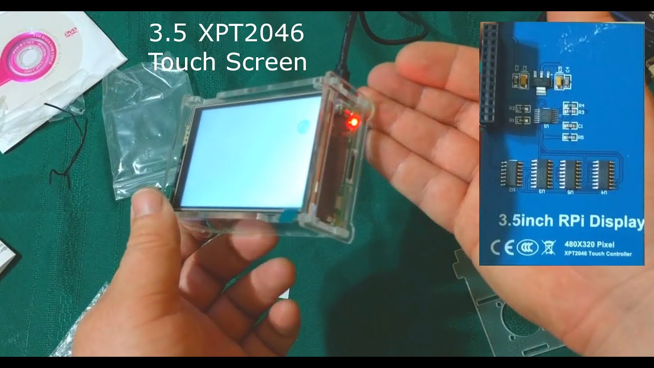 Распаковка сенсорного экрана RaspberryPi3 XPT2046.