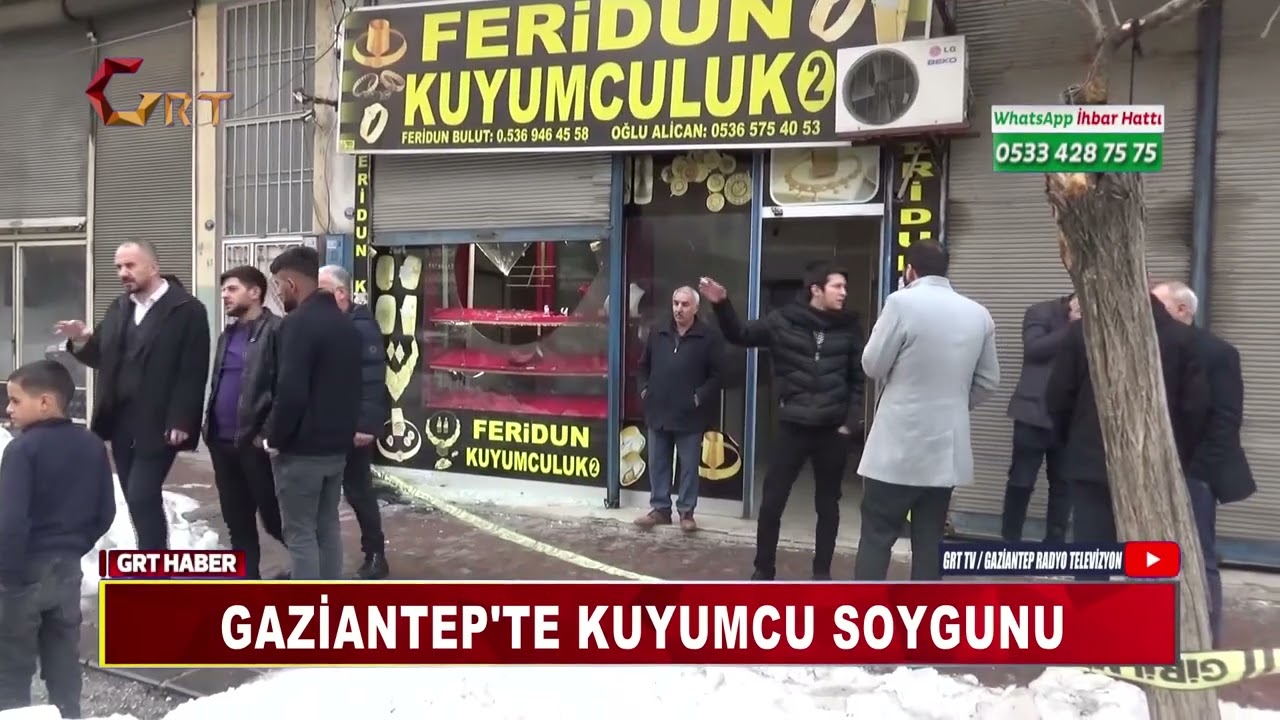 GAZİANTEP'TE KUYUMCU SOYGUNU