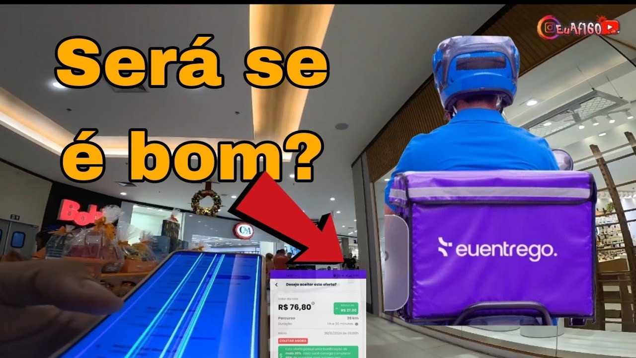 Primeira vez no aplicativo Eu entrego em 