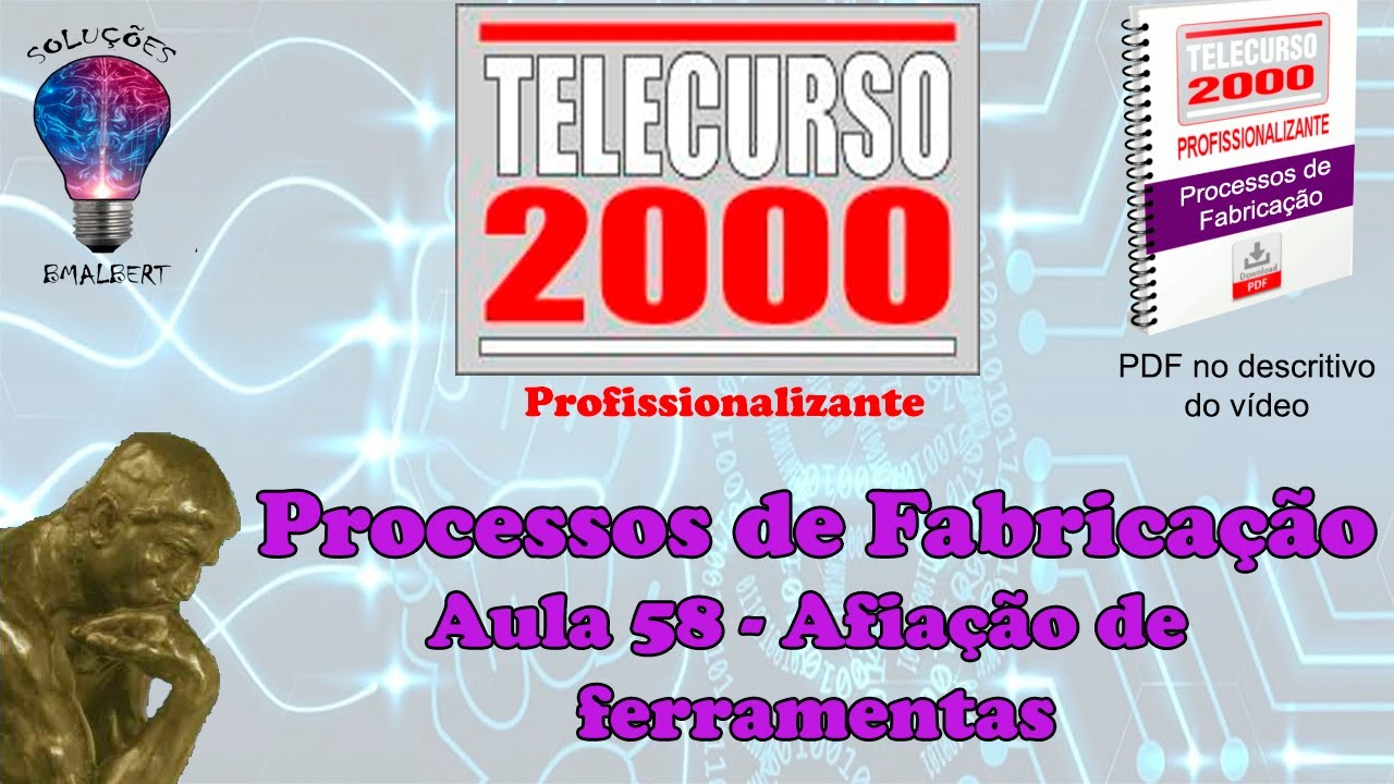 Telecurso 2000 - Processos de Fabricação - 58 Afiação de ferramentas