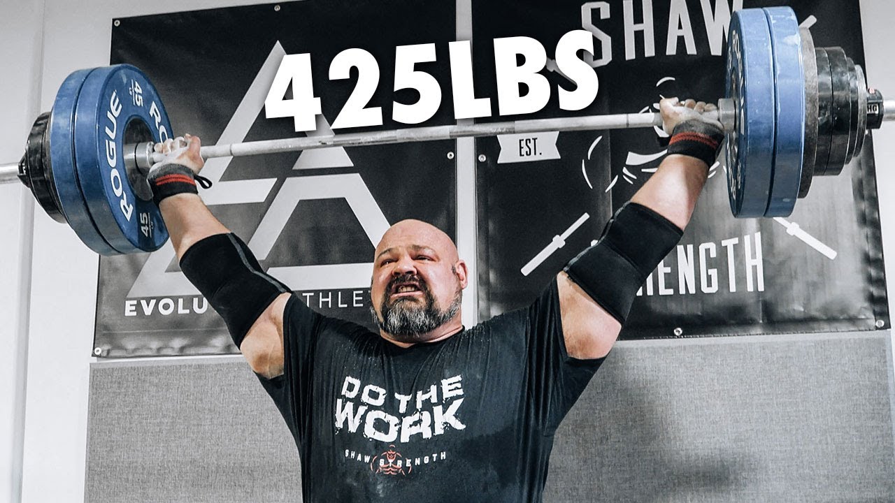 425LB BEHIND THE NECK PRESS Ft. KEVIN FAIRES