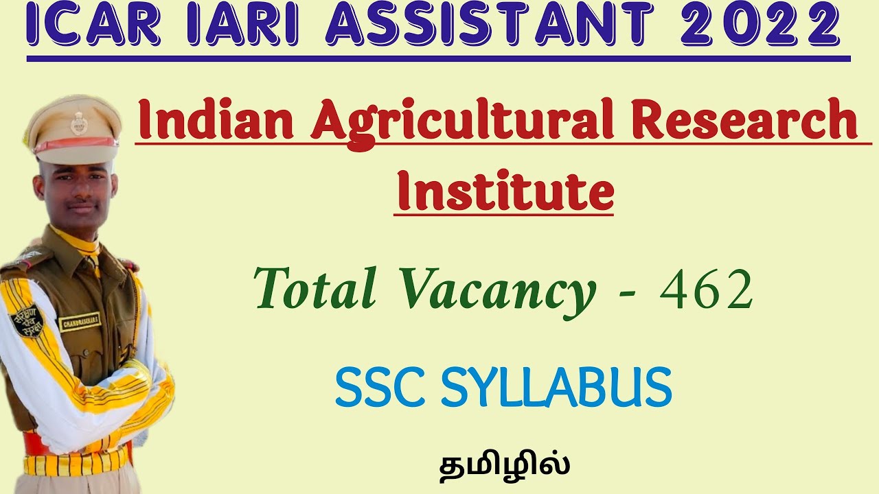 ICAR IARI ASSISTANT Recruitment 2022 - A to Z Information in Tamil
