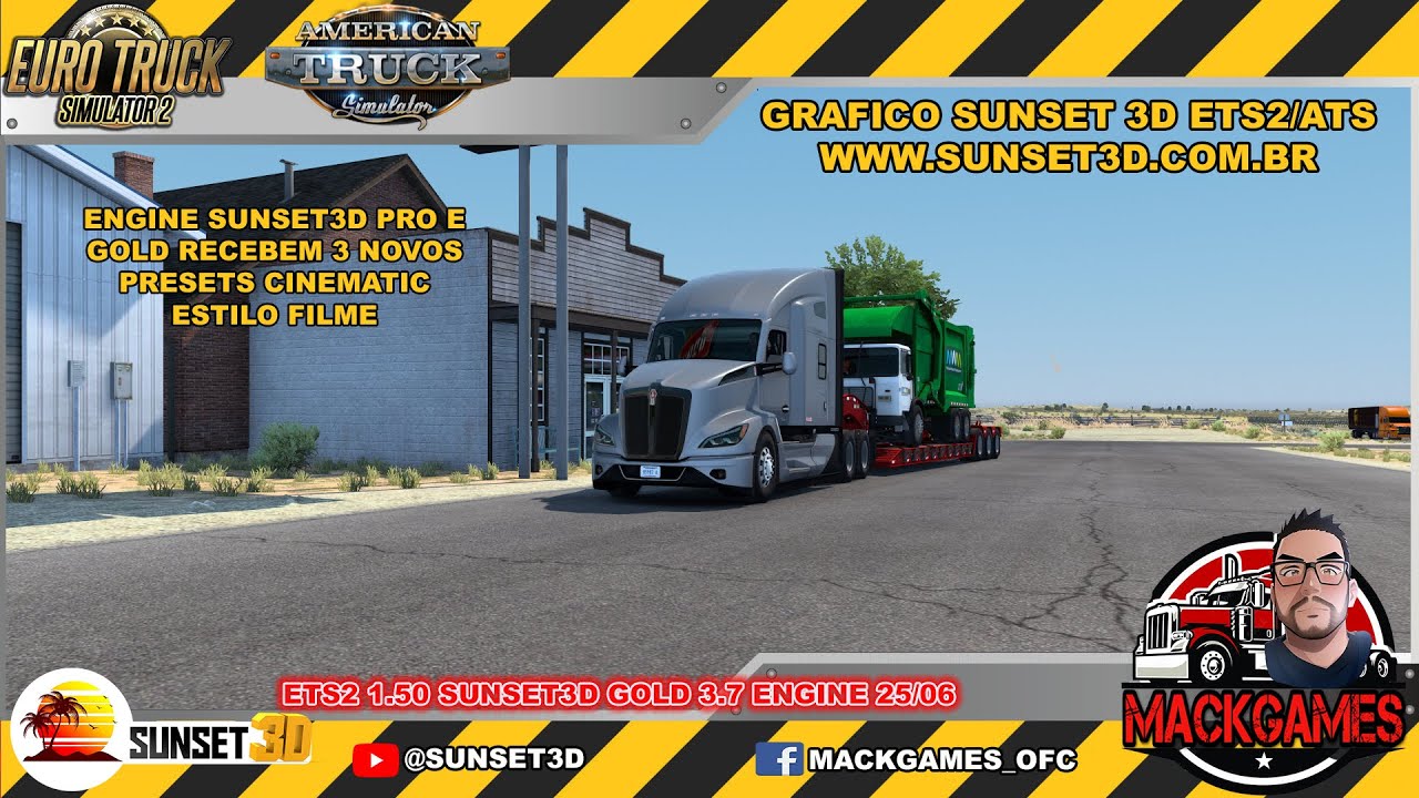 MOD GRAFICO SUNSET3D GOLD E PRO RECEBEM 3 NOVOS PRESETS CINEMATIC ESTILO FILME PELO ENGINE