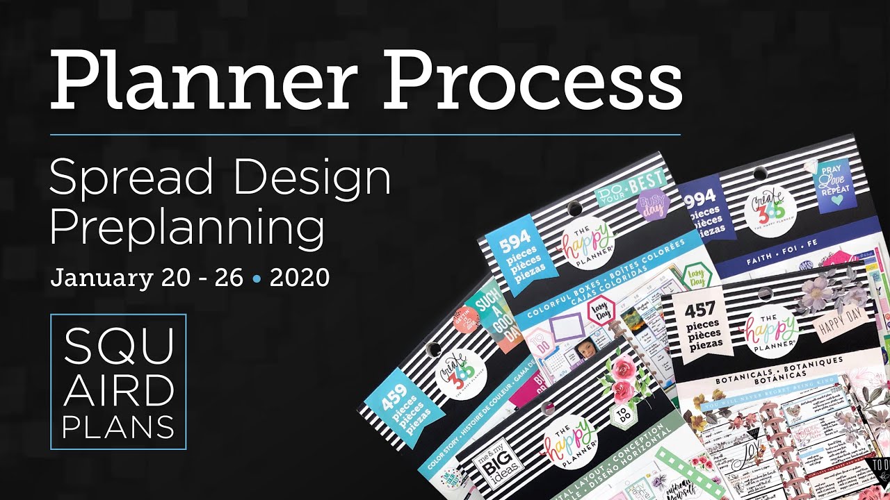 Preplanning: How To Design A Spread Theme :: Planner Process :: Happy Planner :: Squaird Plans 2020