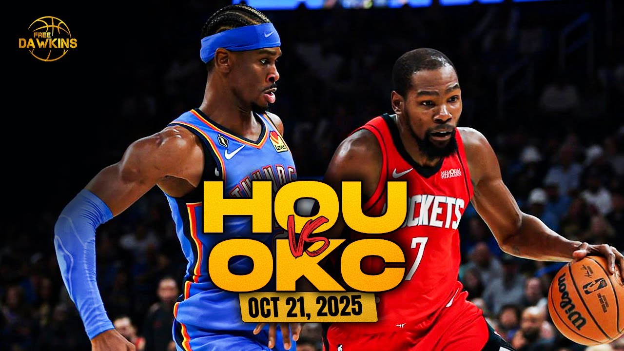 Houston Rockets vs OKC Thunder Full Game Highlights | Oct 21, 2025 | FreeDawkins