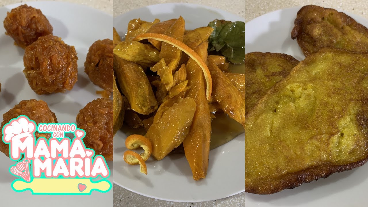 3 DULCES FÁCILES Y SALUDABLES | RECETAS CASERAS | COCINANDO CON MAMÁ MARÍA