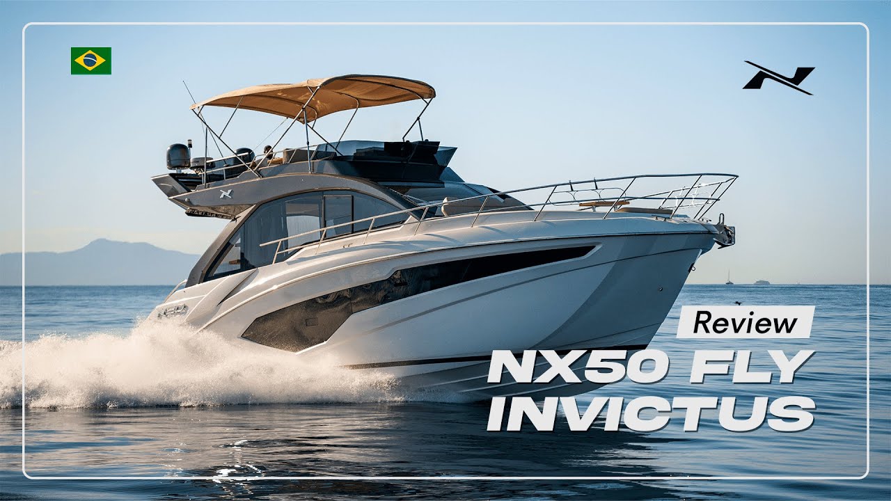 NX50 INVICTUS FLY - Conheça os detalhes da lancha que oferece uma experiência a bordo privilegiada