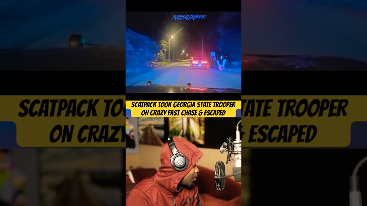 Scatpack Took Georgia State Trooper On CRAZY FAST CHASE & ESCAPED #shorts