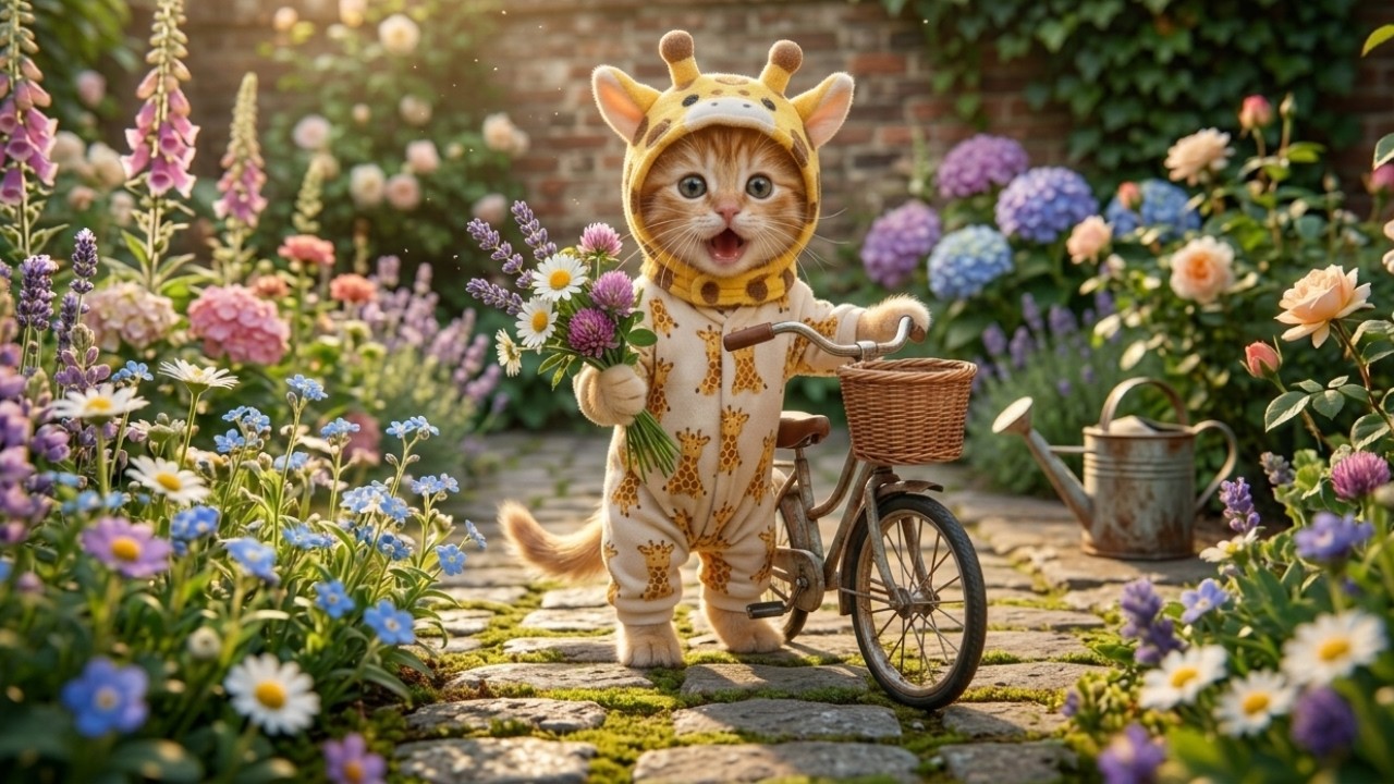 Mama Cat is Out Can Our Ginger Kitten Handle the House Alone ✨