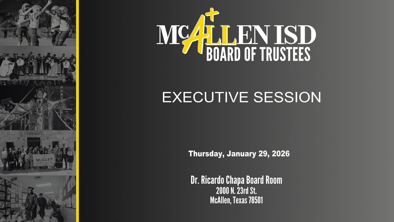 McAllen ISD Regular Board Meeting (January 29, 2026)