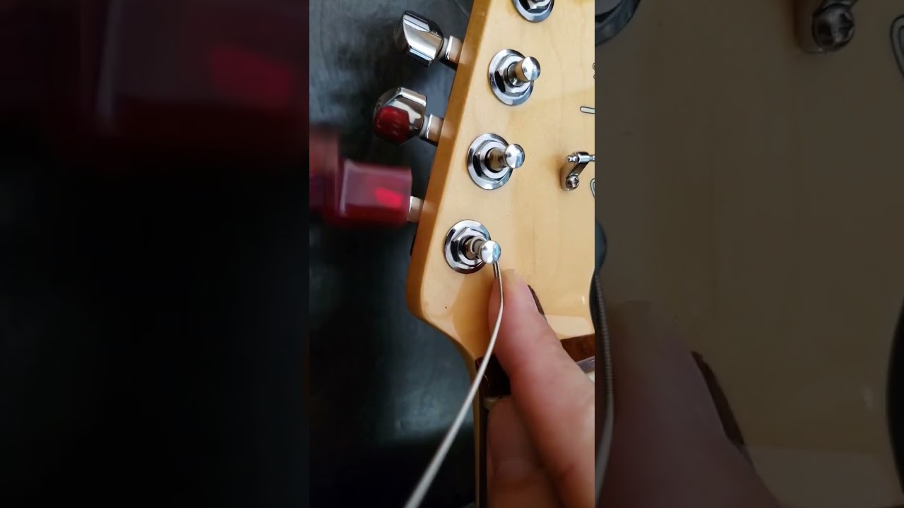 Guitar String change Z Bend #guitar #beginners #guitarist #stratocaster