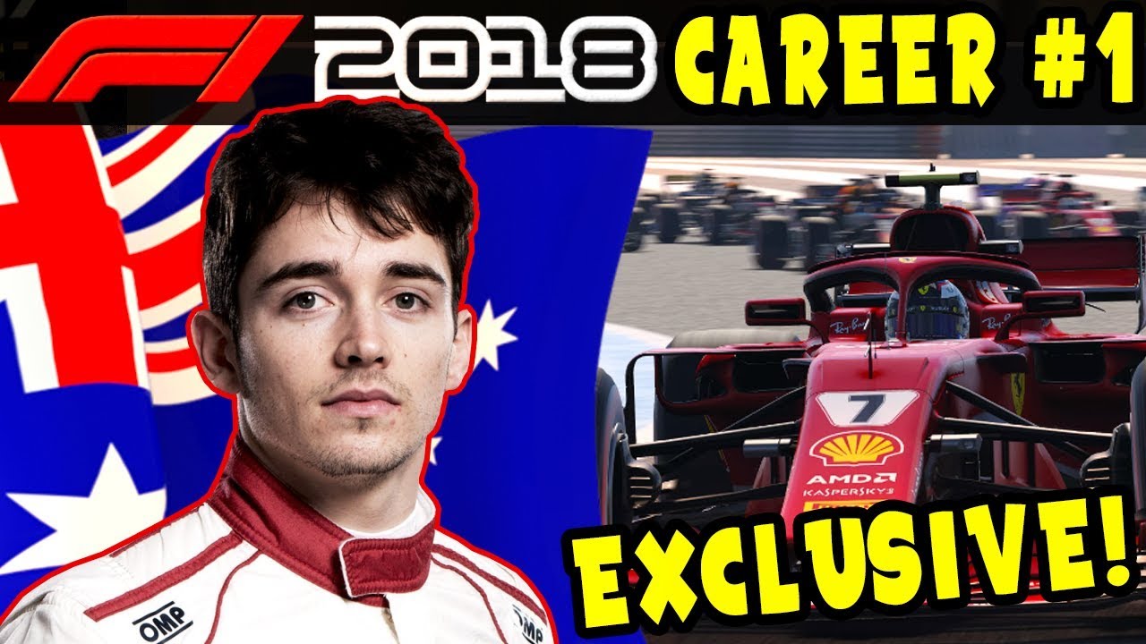 F1 2018 CAREER MODE PART 1 EXCLUSIVE | 100% DISTANCE | ALFA ROMEO SAUBER | LIVE STREAM GAMEPLAY