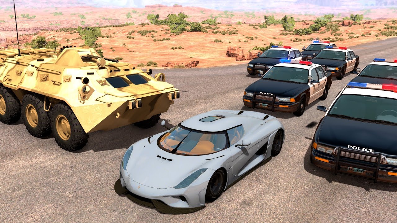 Extreme Police Chases Crashes&Fails #20 - BeamNG Drive