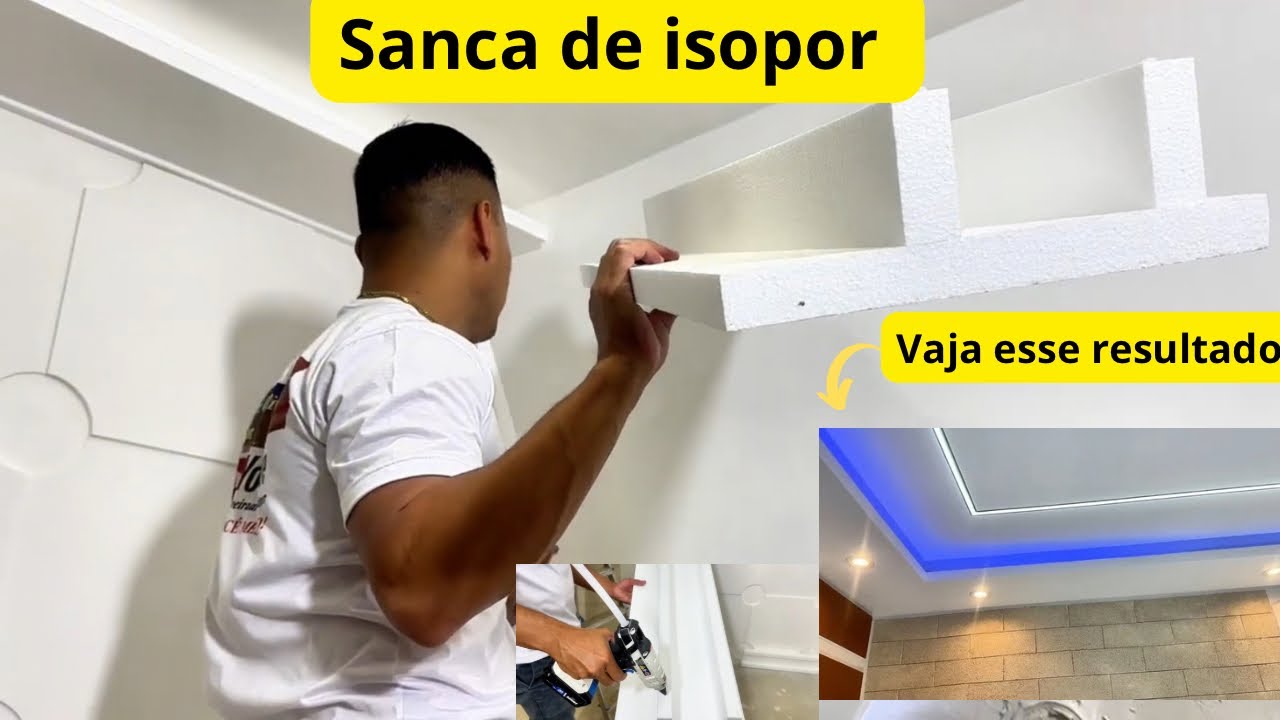 Técnicas Simples para Instalar Sanca de Isopor com Cola Quente