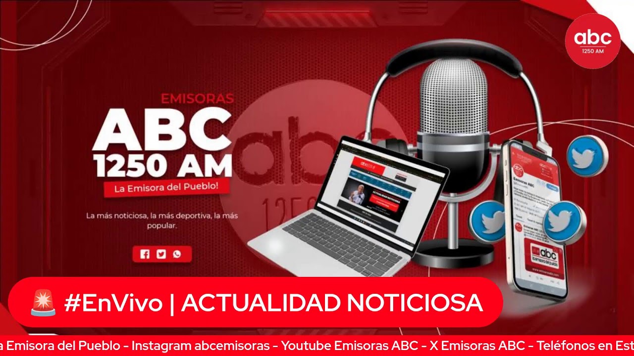 #ActualidadNoticiosa 3era. Emisión  03 DE FEBRERO 2026  ABC La Emisora del Pueblo 1.250 AM
