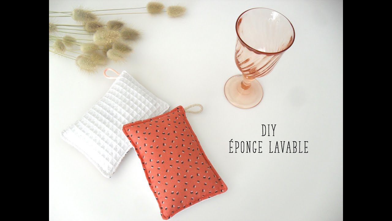 Coudre une éponge lavable, tuto couture zéro déchet