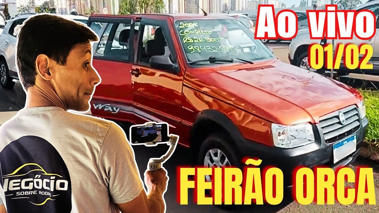 🟢 LIVE 01/02 na Feira da Orca Brasília – Veja Carros Usados Imperdíveis!