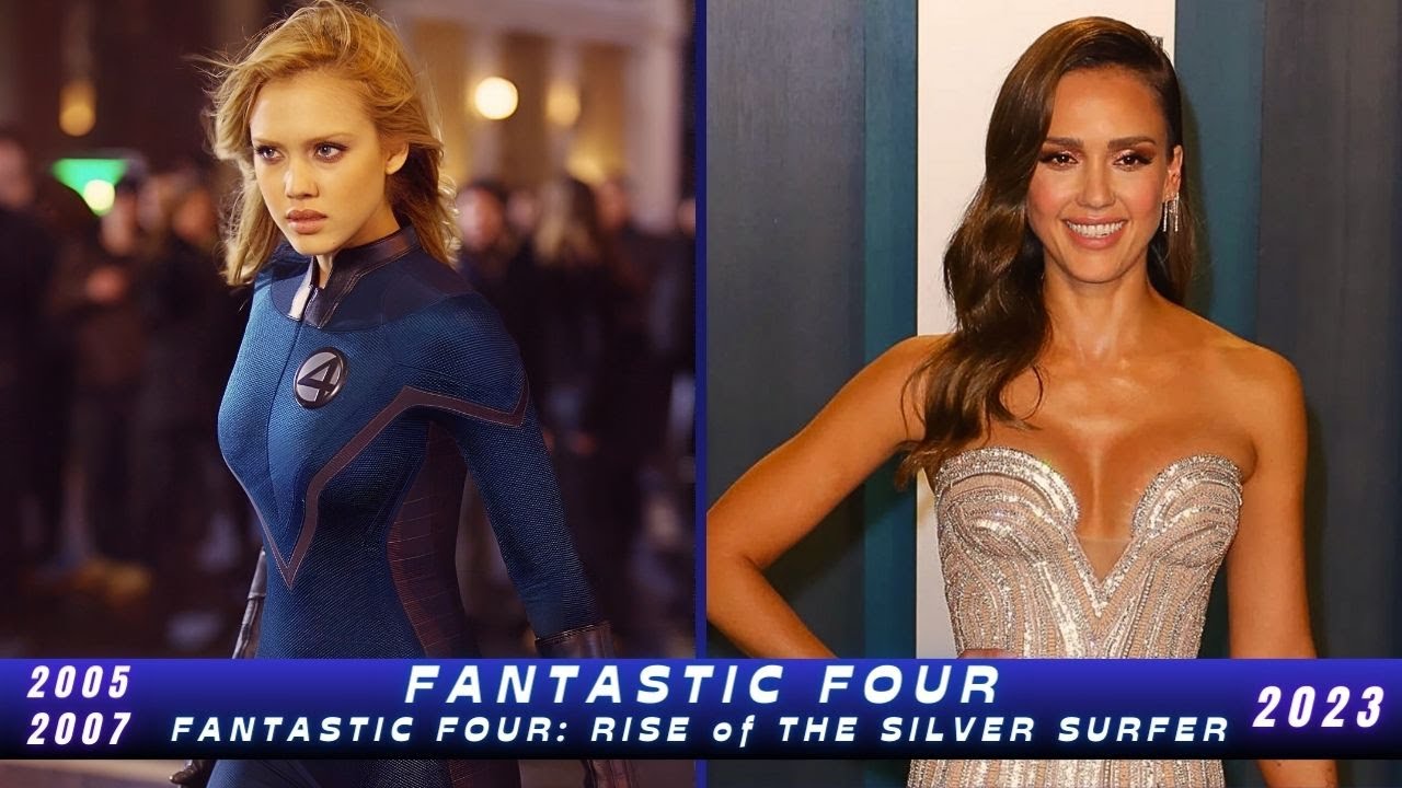 FANTASTIC FOUR (2005) / FANTASTIC FOUR: RISE of THE SILVER SURFER (2007) - CAST THEN and NOW (2023)