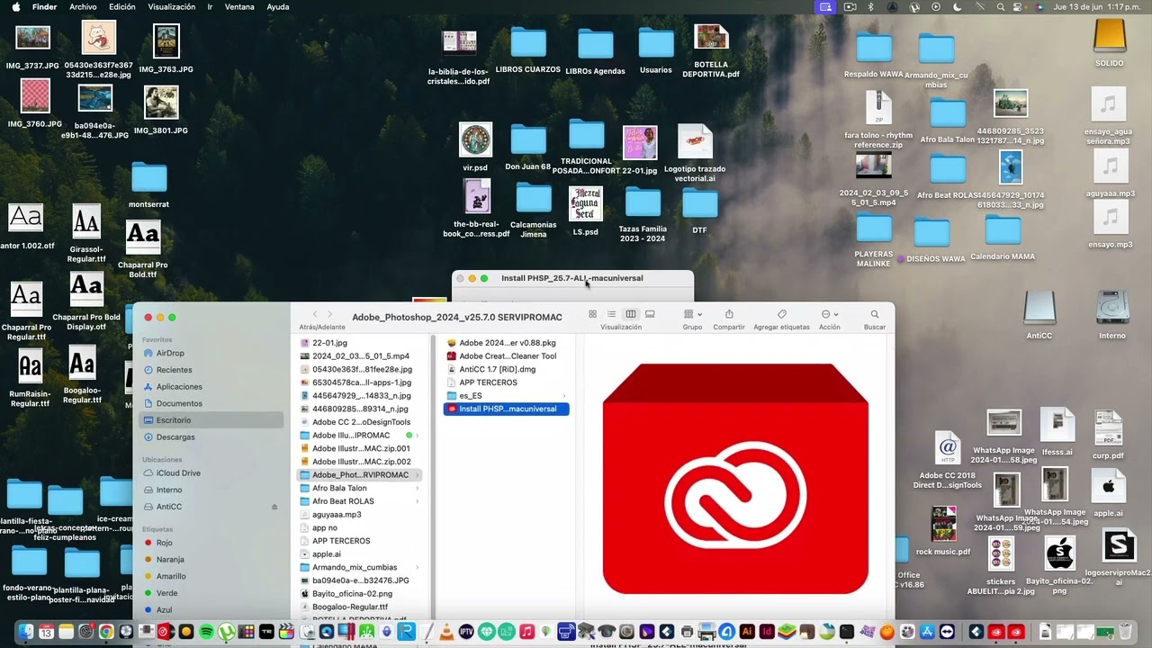 INSTALACION ADOBE PHOTOSHOP 2024 PARA MAC SEQUOIA BIG SUR MONTEREY VENTURA SONOMA-M1M2M3M4M5 INTEL
