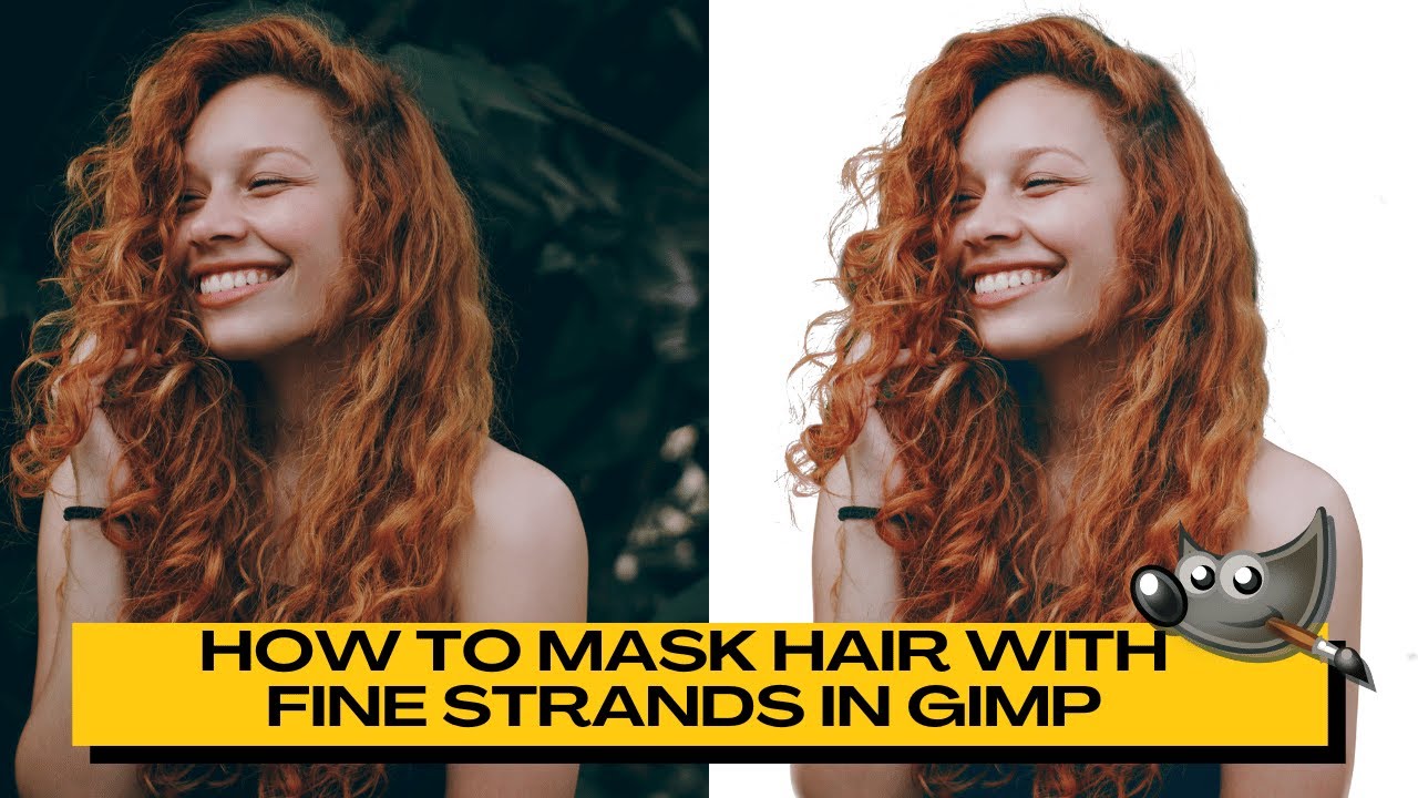 How to Remove Background with Fine Hair in GIMP (Masking Hair with Fine Strands)