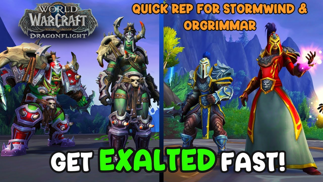 Как быстро получить репутацию в Штормграде и Оргриммаре - World of Warcraft