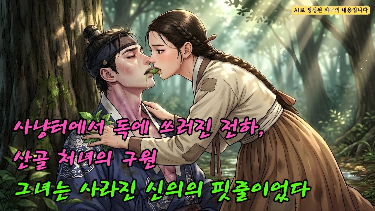 사냥터에서 기이한 독에 쓰러진 전하, 약초를 씹어 입으로 전해준 산골 처녀; 정신을 차린 후 그녀가 강호에서 사라진 신의의 핏줄임을 깨닫다|조선 야사 실화 | 숨겨진 이야기 낭독