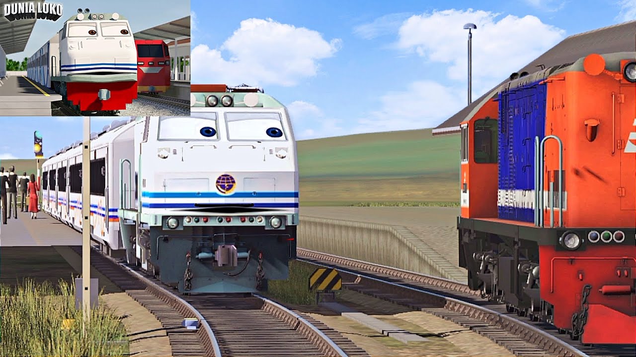 Kereta Api Animasi Dunia Loko Parodi - Train Simulator | Part 1
