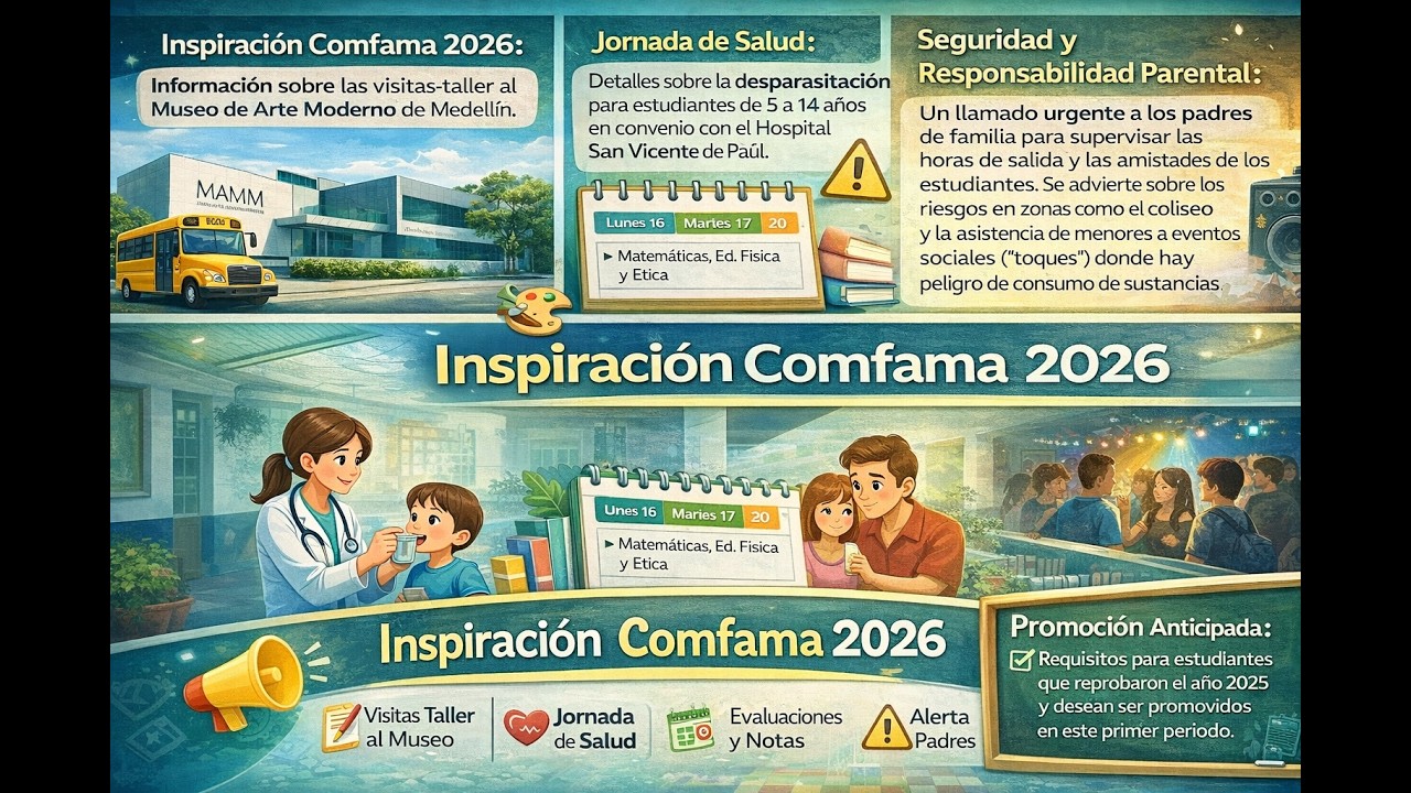 Comunicado Rectoría: Salidas Pedagógicas, Evaluaciones y Seguridad Estudiantil