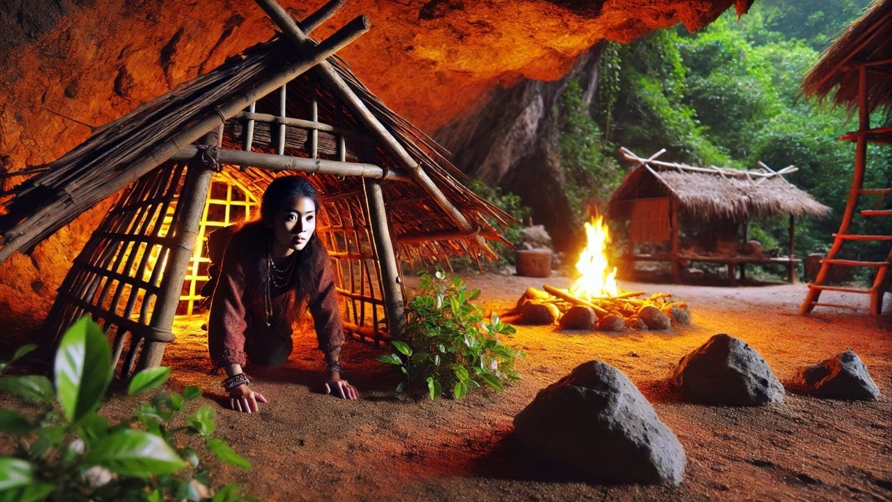 C&oacute;mo construir un refugio seguro utilizando piedra y arcilla, bushcraft en solitario.