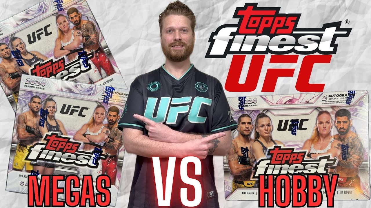 2 Mega Boxes vs A Hobby Box | What's Better? | 2024 Topps Finest UFC Mega vs Hobby Box Rip