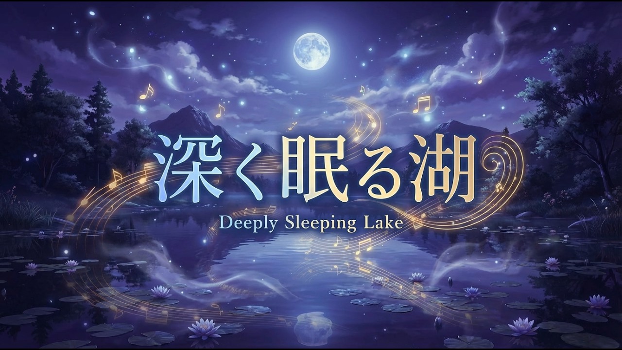 深く眠る湖を紹介します…安眠用BGM【528Hz・417Hz・936Hzのソルフェジオ周波数】