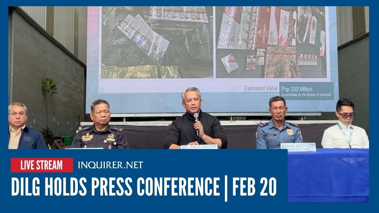 LIVE: DILG holds press conference