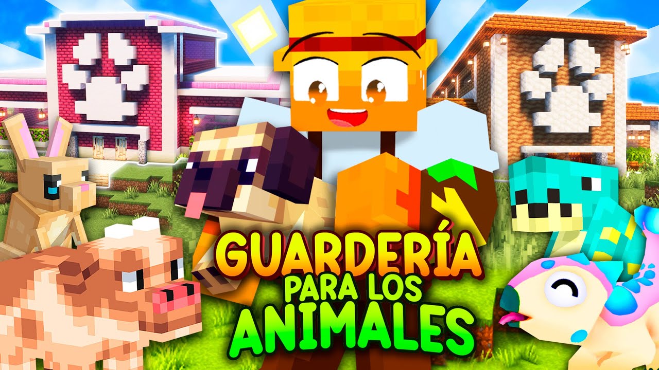 Construí MEGA GUARDERÍAS para ANIMALES BEBÉS en MINECRAFT 🍼🌎 PELÍCULA COMPLETA