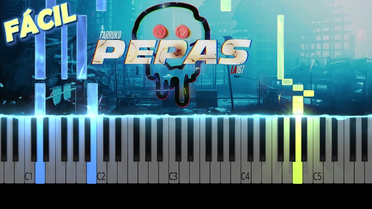 PEPAS - Farruko / Piano Tutorial FÁCIL