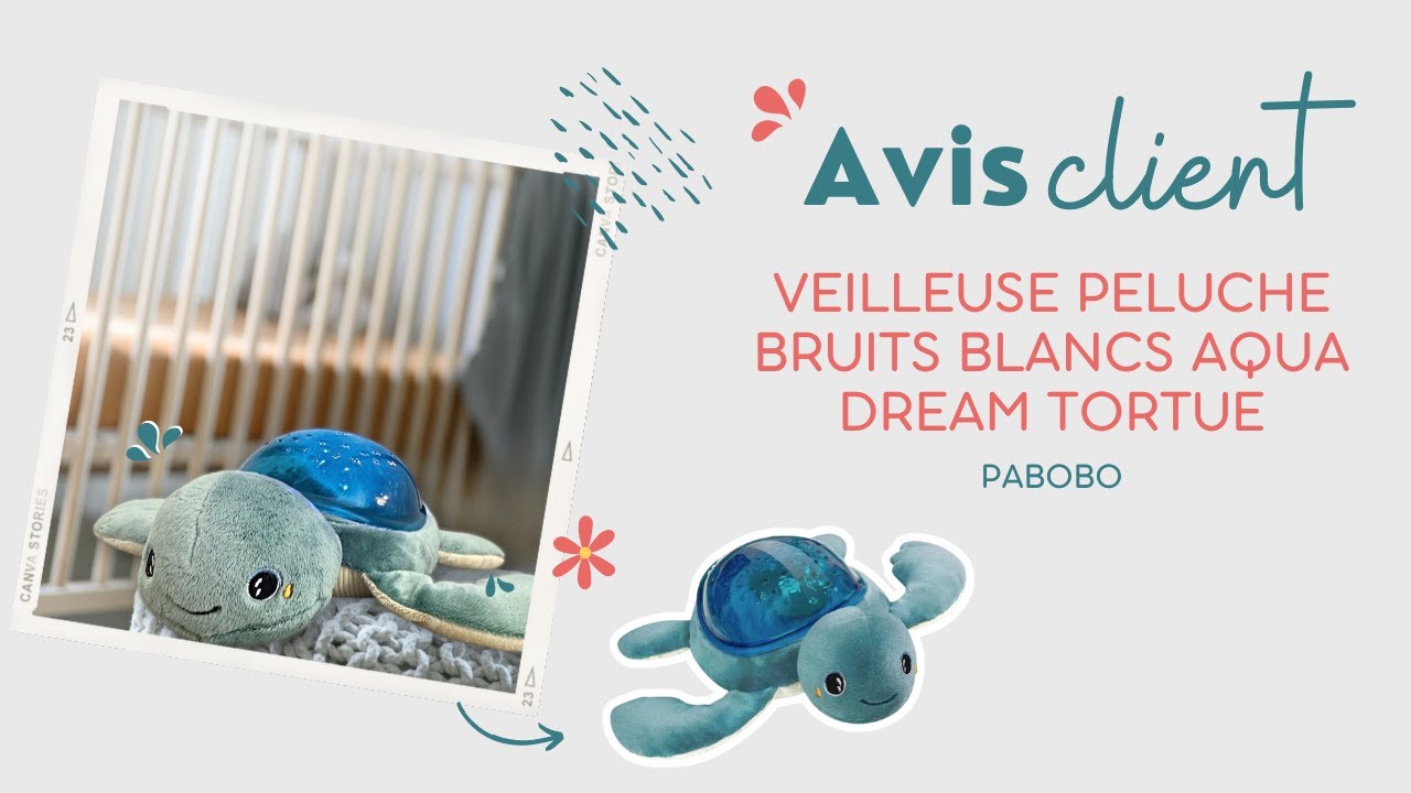 [PABOBO] LA VEILLEUSE PELUCHE BRUITS BLANC AQUA DREAM